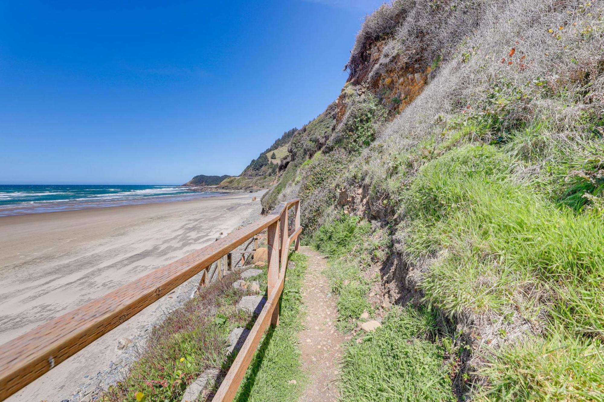 Epic Yachats Escape Oregon Coastline Beach, Views Eksteriør billede